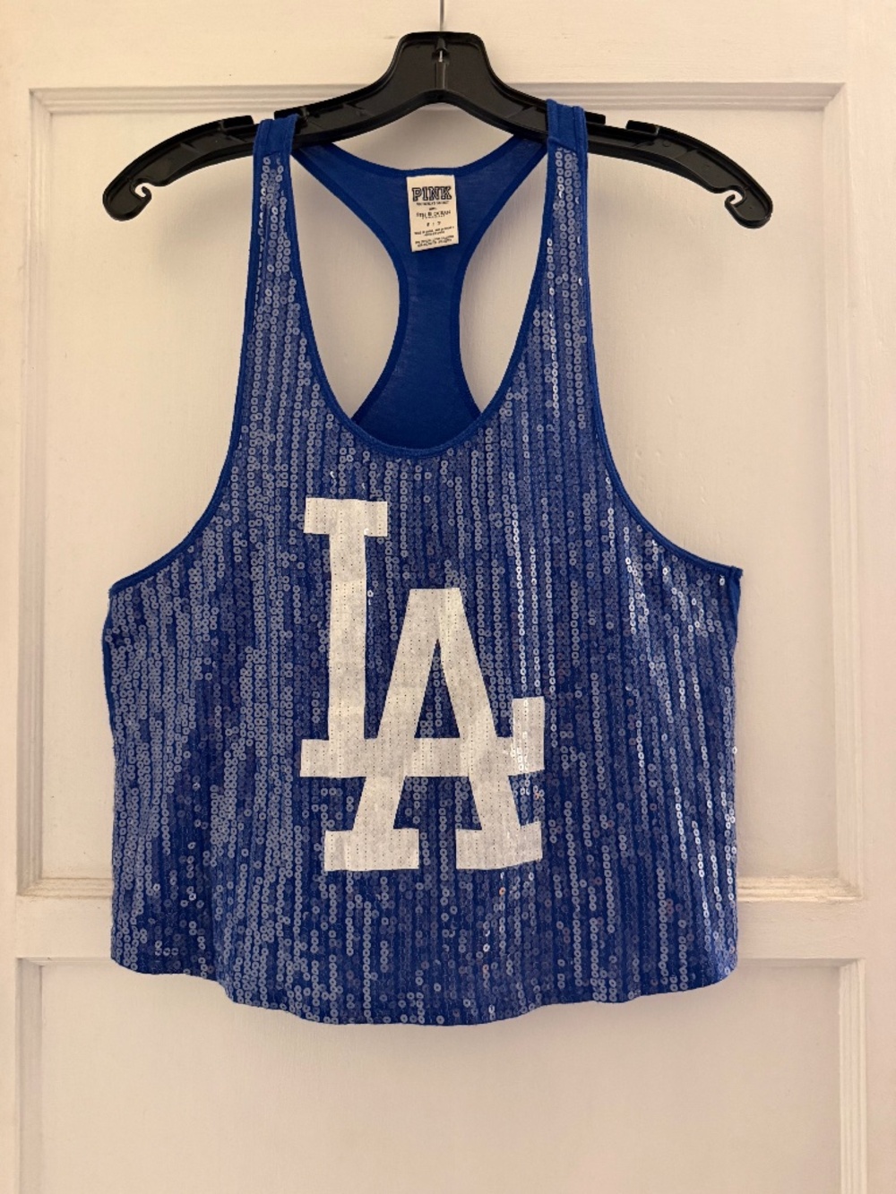 Victoria's Secret PINK LA Dodgers Sequin Tank Top